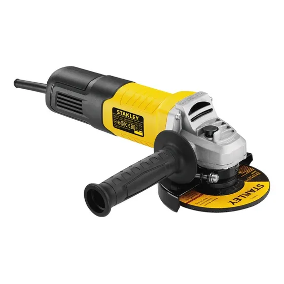 Amoladora 4 1/2 900 W + 10 Disco Cte Stanley Stgs9115-k10 Color Amarillo Frecuencia 50 60hz
