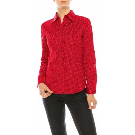 Camisas Para  Dama Manga Larga Importadas De Usa Doble Puño