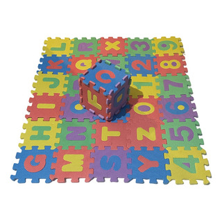 Tapete Rompecabezas Abecedario Numeros Foamy 65x65cm 36 Pzs Tapete Rompecabezas Abecedario Numeros Foamy 65x65cm 36 Pzs