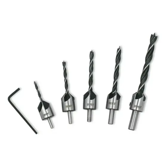 Set Mecha Biseladora Madera Avellanador Bremen 5 Piezas 7597