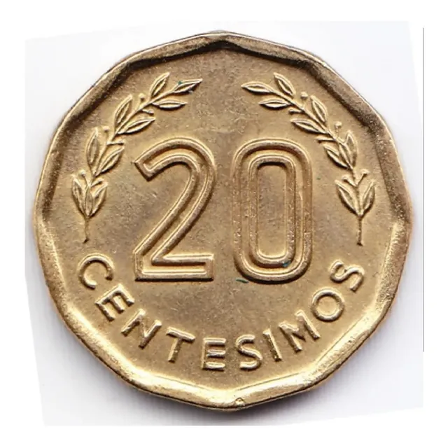 Uruguay 20 Centésimos 1981 Km 66 Moneda Bronce Cerro Mvd Kj