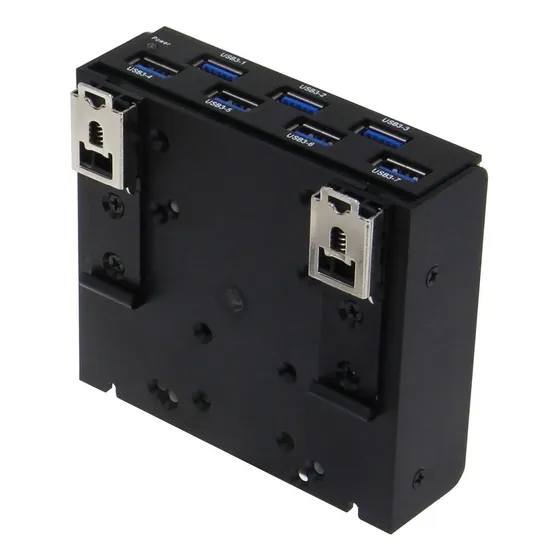 Usb 3.1 Gen 3.0 Concentrador Montaje Riel Din 7 Puerto Para