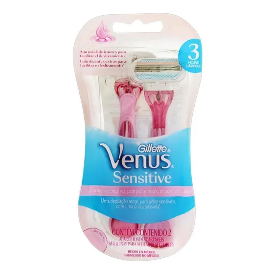 Aparelho De Depilar Gillette Venus Sensitive - 2 Unidades