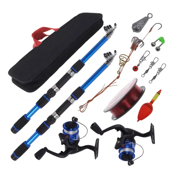 Kits De 2 Cañas De Pescar De 1,8 M, Telescópicas