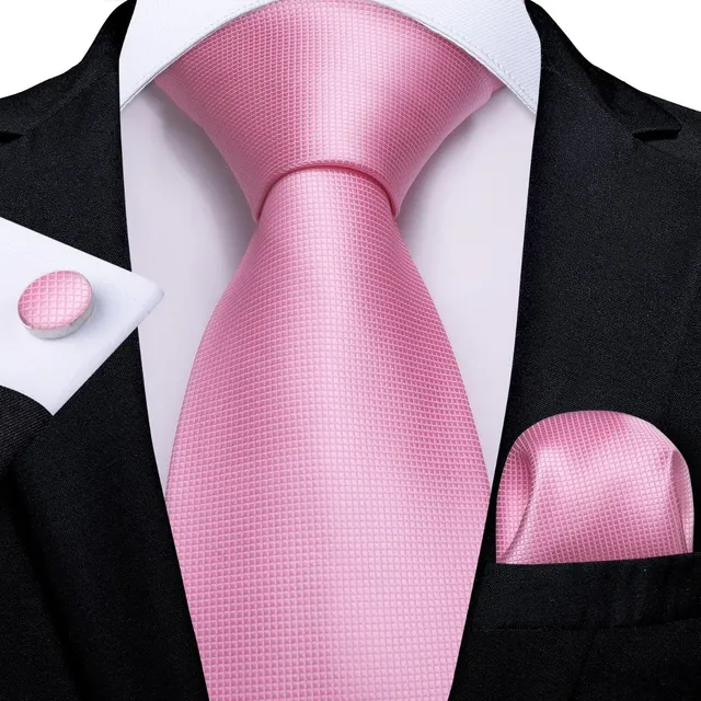 Corbatas Seda Hombres, Paño Y Colleras. Modelos De Un Tono