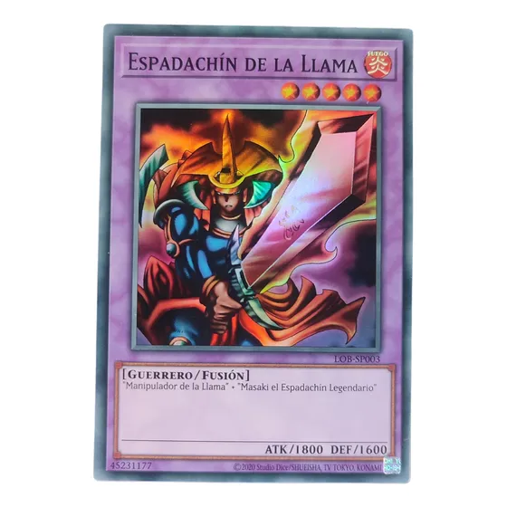 Yugioh Espadachín De La Llama Super