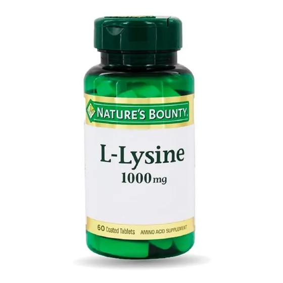 Suplemento Nature's Bounty L-lysine 60 Cápsulas