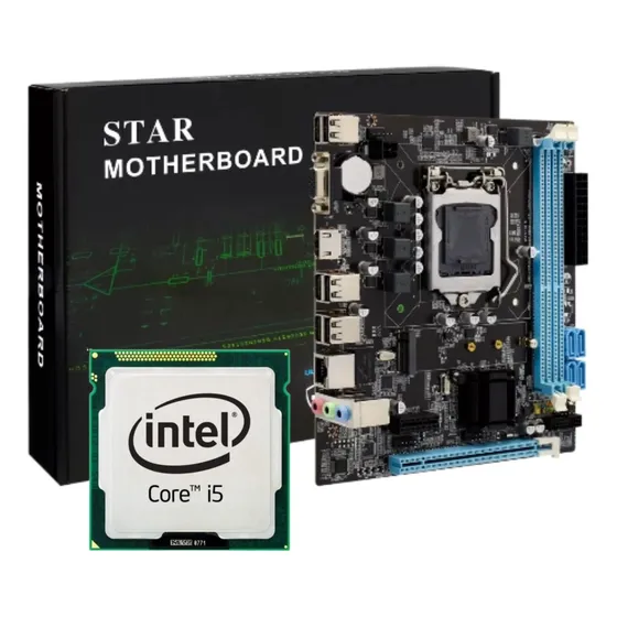 Tarjeta Madre H61 / B75 1155 Motherboar + Procesador Core I5