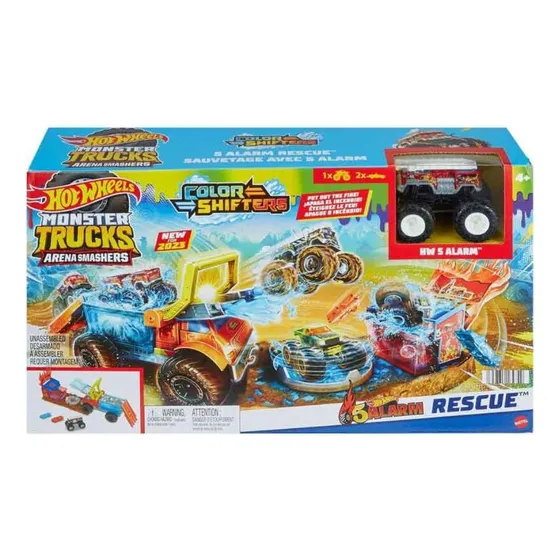 Pista Hot Wheels Monster Truck Arena Smashers 5 Alarm Rescue
