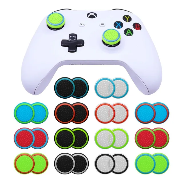 X4 Grips Silicón Para Xbox One X S Ps5 Ps4 Joystick Gomas