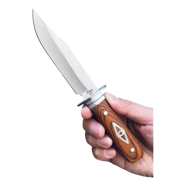 Faca Pequena De Caça Pesca Churrasco B57 Fulltang Inox