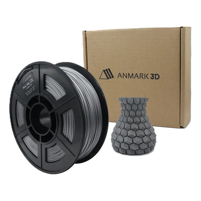 Filamento Pla Premium Alta Velocidad 1.75mm 1kg Anmark 3d - Gris Plata