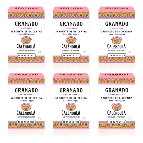 Kit Sabonete Glicerina Granado 90g C/ 6 Unidades