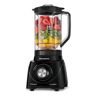 Liquidificador Pratic Turbo Mondial Preto 550w L-98-b Liquidificador Pratic Turbo Mondial Preto 550w L-98-b