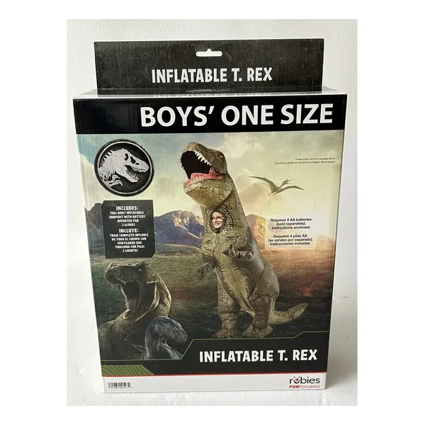 Disfraz De Dinosaurio Inflable Con Ventilador Interno