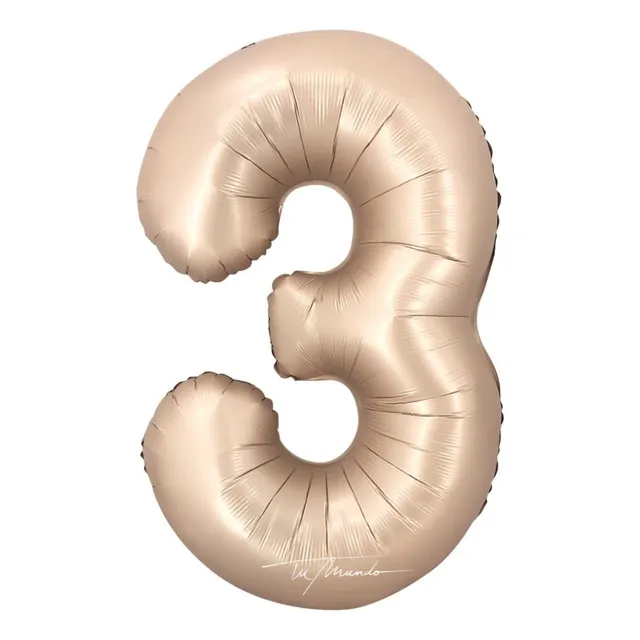 Globo De Número Nude Mate 81 Cm Para Helio O Aire