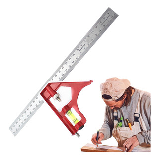 Escuadra Combinada Escuadra Móvil Para Bricolaje Herramienta Escuadra Combinada Escuadra Móvil Para Bricolaje Herramienta