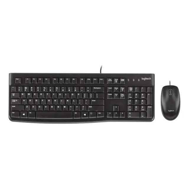 Teclado Y Mouse Con Cable Logitech K120 M90 Combo Para Pc