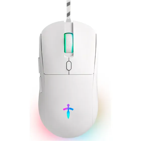 Mouse Gamer Titorion MG001 Óptico 7.200DPI Com Fio LED RGB Branco