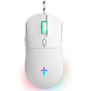 Mouse Gamer Titorion Mg001 Óptico 7.200dpi Com Fio Led Rgb Branco