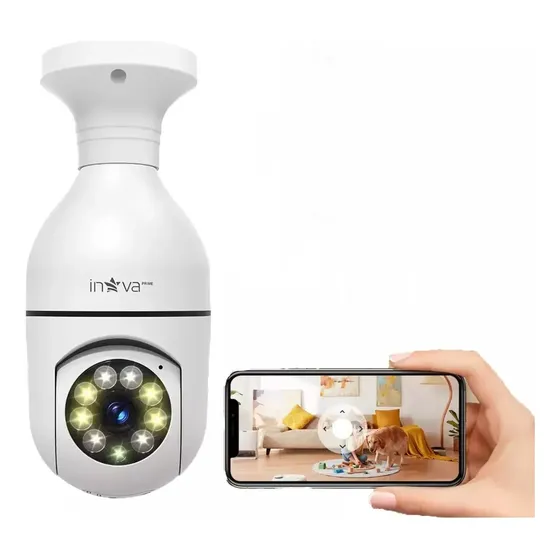 Câmera De Monitoramento Smart Wifi Full Hd Detecção Humana Cor Branco