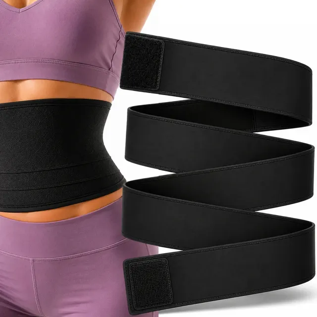 Cinta Modeladora Faixa Abdominal Alta Compressão de 3 Metros para Afinar a Cintura e Barriga