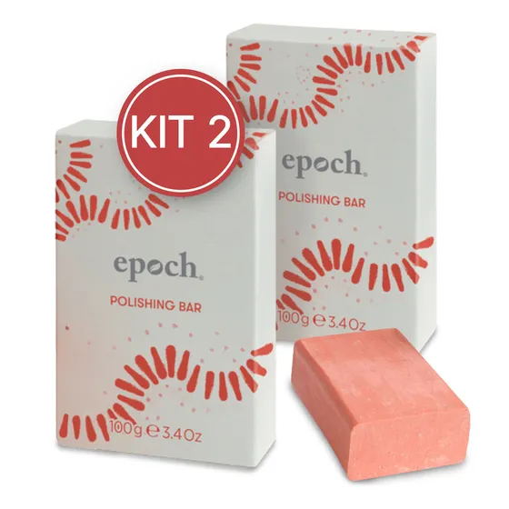 Nu Skin Kit 2 Barras Epoch Polishing Bar Barra Pulidora y Exfoliadora Aclara y Exfolia tu Piel 100g