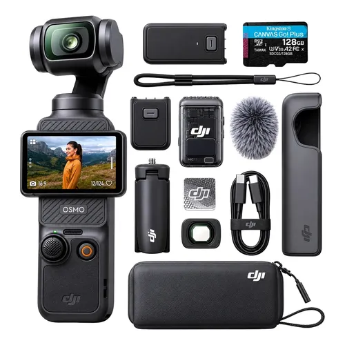 Câmera de vídeo DJI Osmo 4K OT-210 preta Pocket 2 Creator Combo