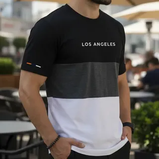 Camiseta Masculina Los Angeles T-shirt Plus Size Algodão