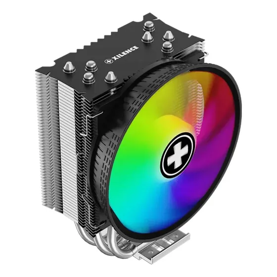Ventilador Disipador Xilence M404PRO.ARGB Negro para CPU de 120 mm con Iluminación