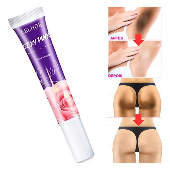 Como Clarear A Virilha Escura Com Creme Sexy Pink 20g