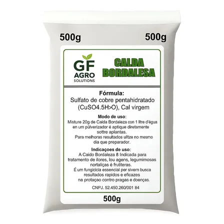 Calda Bordalesa 500g Gf Agro-fungicida Agrícola E Jardinagem