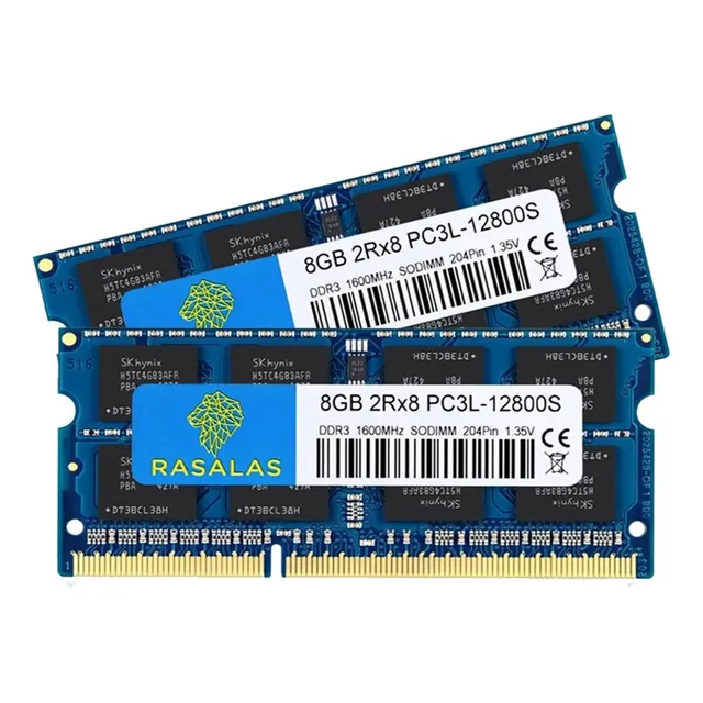 Memoria RAM DDR3 16gb sodimm color azul 16GB 2x8GB Rasalas 2x8gb-pc3l-12800-blue