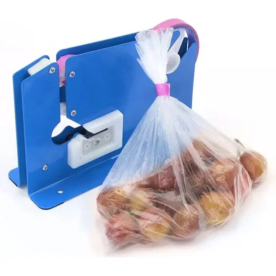 Máquina Empacado Sellado Cuellos Bolsa Precintadora Pan, Fru