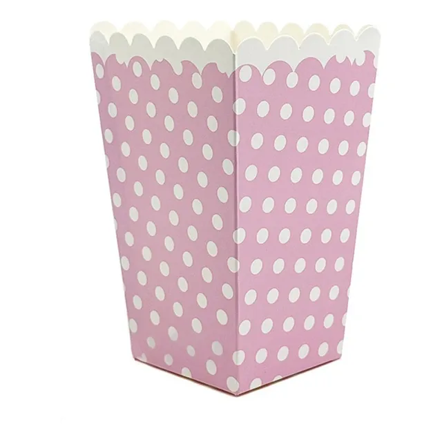 Caja Pop Golosinas Con Lunares Cumpleaños Baby Shower