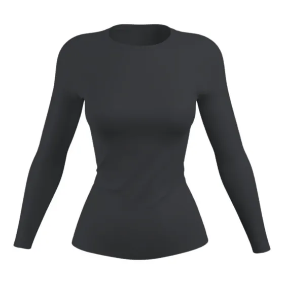 Camiseta Termica Mujer Blusa Manga Larga C/ Felpa Chau Frio 