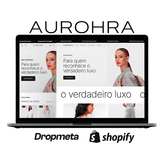 Tema Aurohra Dropmeta Origin Shopify + Chave De Ativação