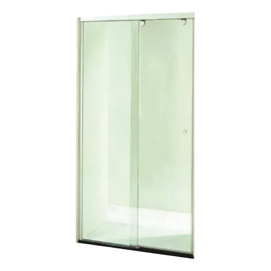 Cancel Para Baño 10mm 2.00mts Cuadrado Cromo Bruken Des 3935 Armazón Plateado Panel Transparente