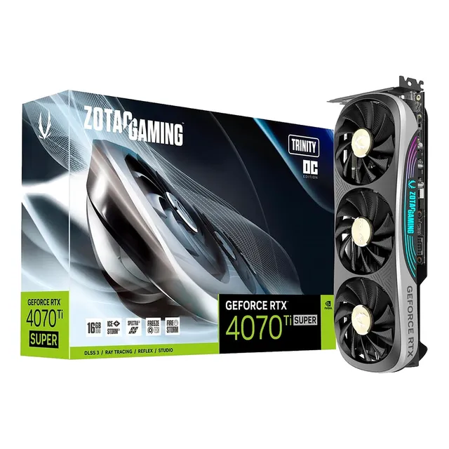 Tarjeta de Video ZOTAC GAMING GeForce RTX 4070 Ti SUPER Trinity OC 16GB GDDR6X
