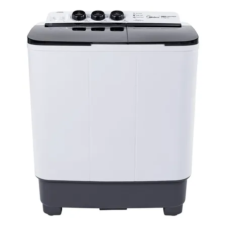 Lavadora Semiautomática Midea Doble Tina 11 Kg Twin Force Pulsator Color Blanco