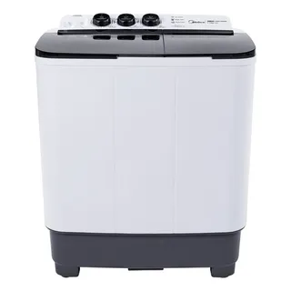 Lavadora Semiautomática Midea Doble Tina 11 Kg Twin Force Pulsator Color Blanco