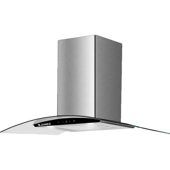Campana James Curva 60cms Extractora 230w 3 Velocidades Color Gris