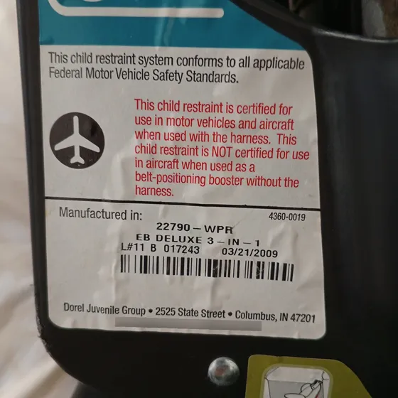 Silla Porta Bebe Para Carro, Eddie Bauer, Usada, Marrón