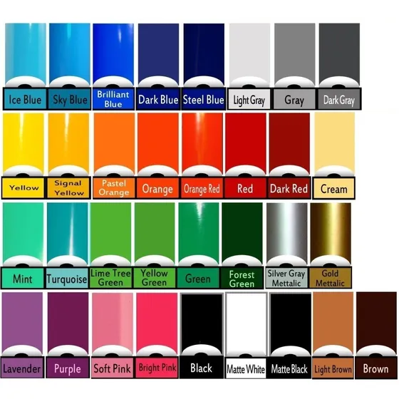 20 Mt Vinil De 60cm Para Plotter De Corte Rotulación Colores