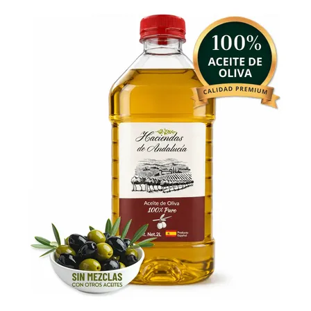 Aceite De Oliva Español 100% Puro 2 L Haciendas De Andalucía