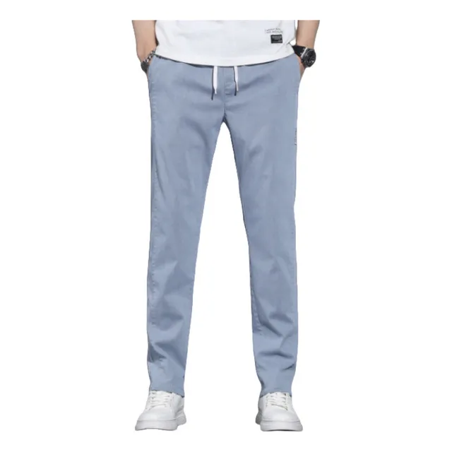 Pantalon De Gabardina Casual Strech Hombre Skinny