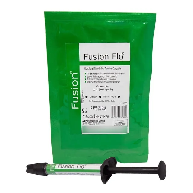 Composite Flow Fusion Dental Jeringa 2g Odontologia Economic