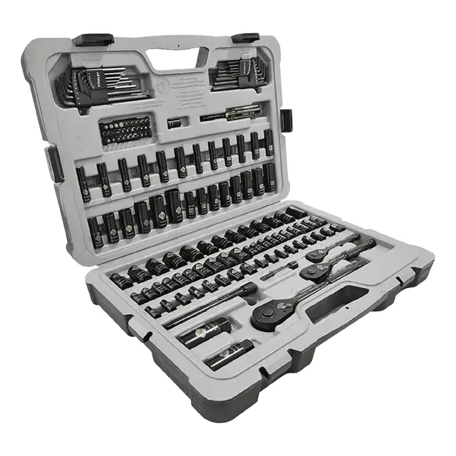 Juego Dados Largo Cortos Combinados Stanley 1/4  A 3/8  143p