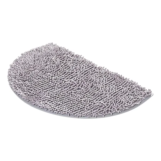 Alfombra Baño Felpilla 13 X 20  Medio Circulo Gruesa Suave