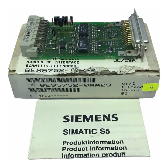Siemens Simatic S5 6es5752-0aa23 Modulo De Interfaz 5